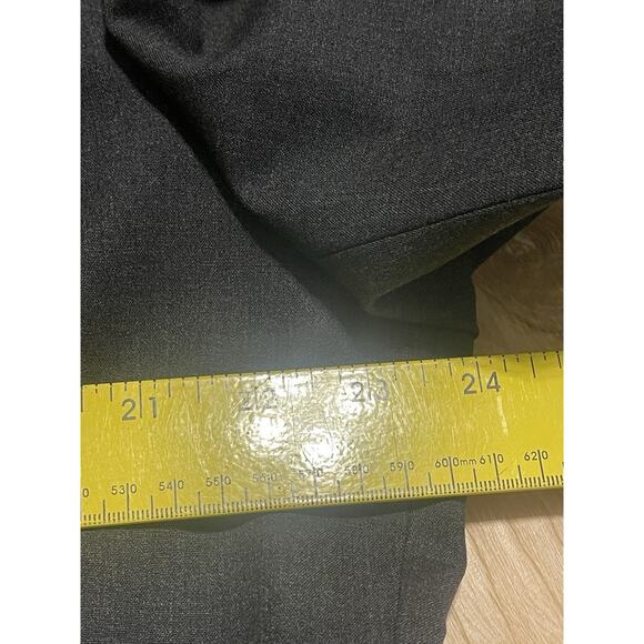 NWT Lafayette 148 NY Women 18W Wool One Button Collarless Blazer Jacket Gray - Picture 5 of 8